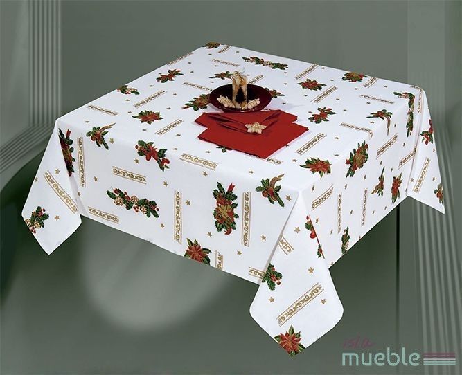 Suministro Arashigaoka acoplador Mantel de Navidad Blanco Rojo LAZO-a | Manteles de Navidad de Mesa |  Manteles y Muebles de decoración - Isla Mueble